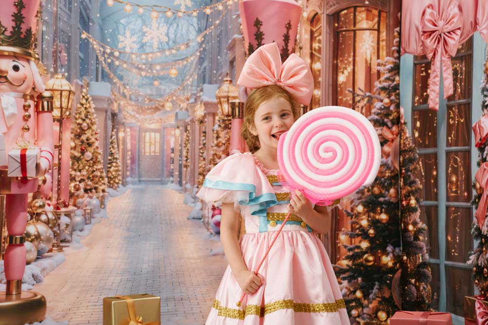 Kate Christmas Pink Candy Shop Room Set Photo Kit Photography Backdrops&Props Themed Bundle