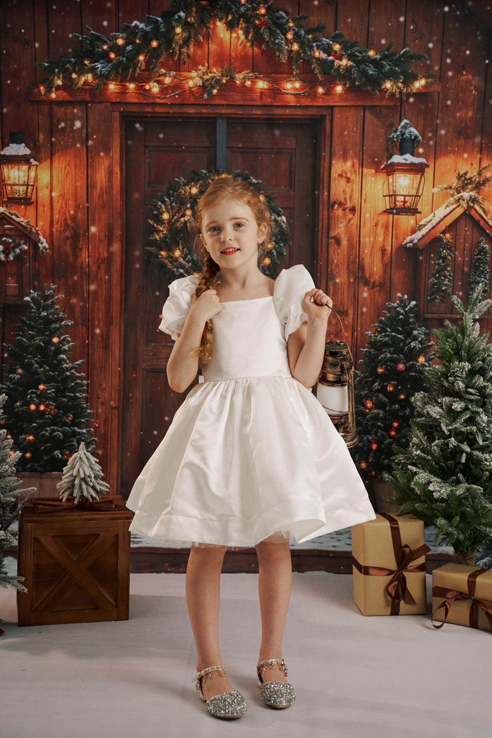 RTS Kate Christmas Log House Photo Kit Photography Backdrops&Props Themed Bundle