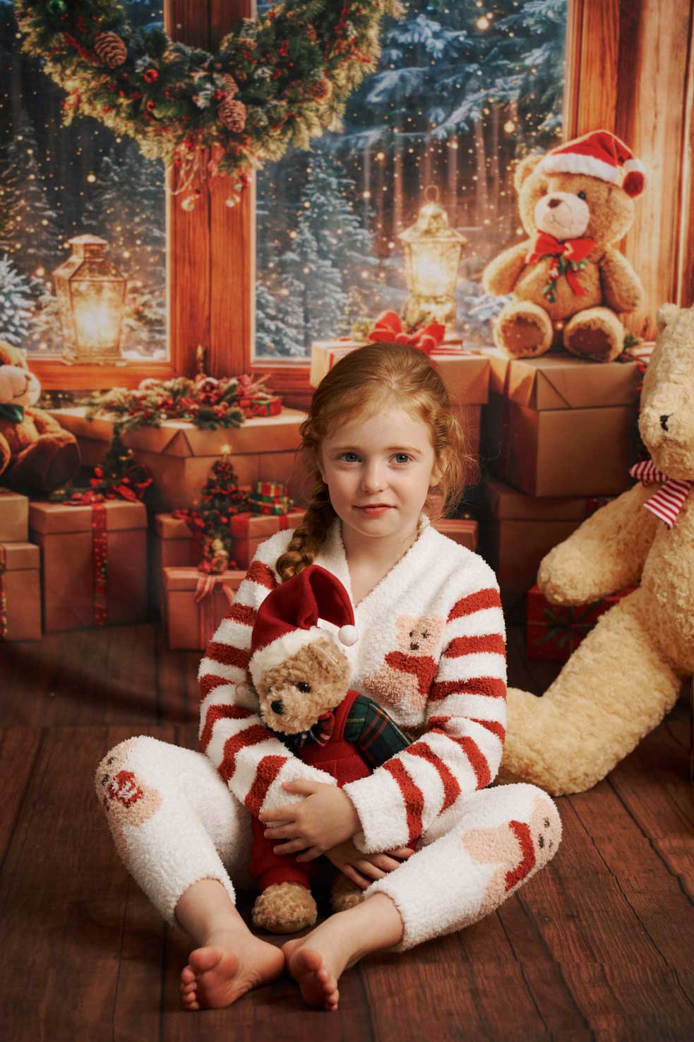 Kate Christmas Bedroom Bear Photo Kit Photography Backdrops&Props Themed Bundle