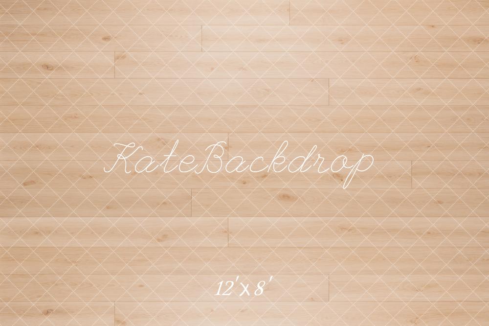Kate Light Wood Plank Floor Printed Backdrop Printed Backdrop Designed by Kate Image