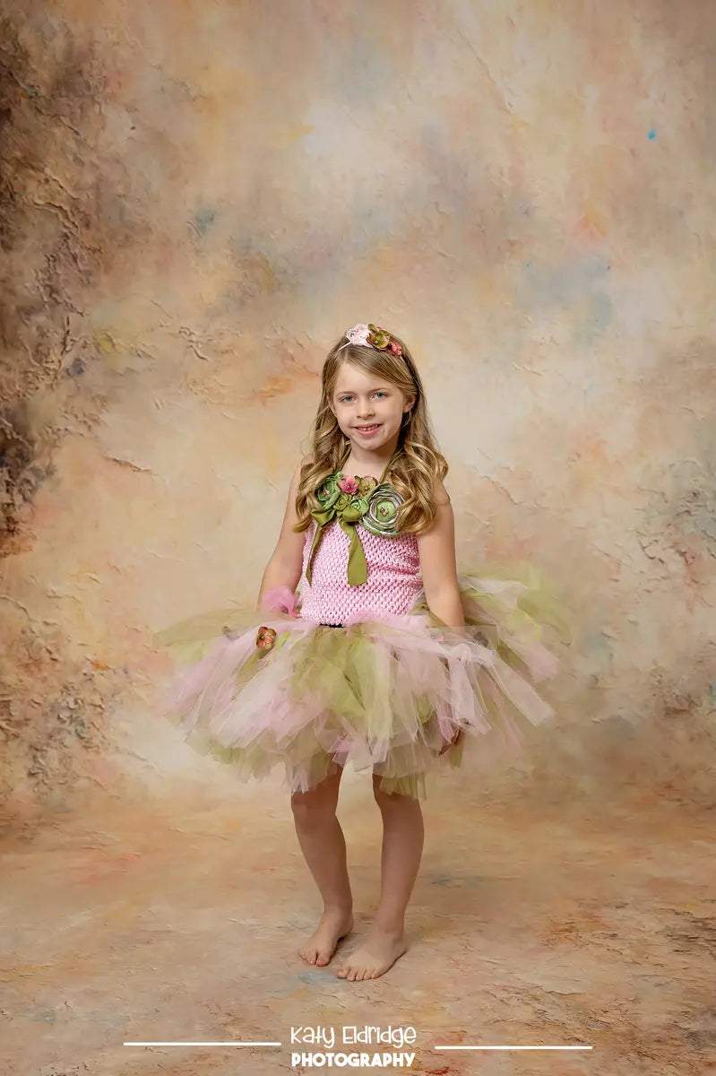 Kate Sweep Abstract Texture Vintage Light Brown Backdrop Designed by Emetselch