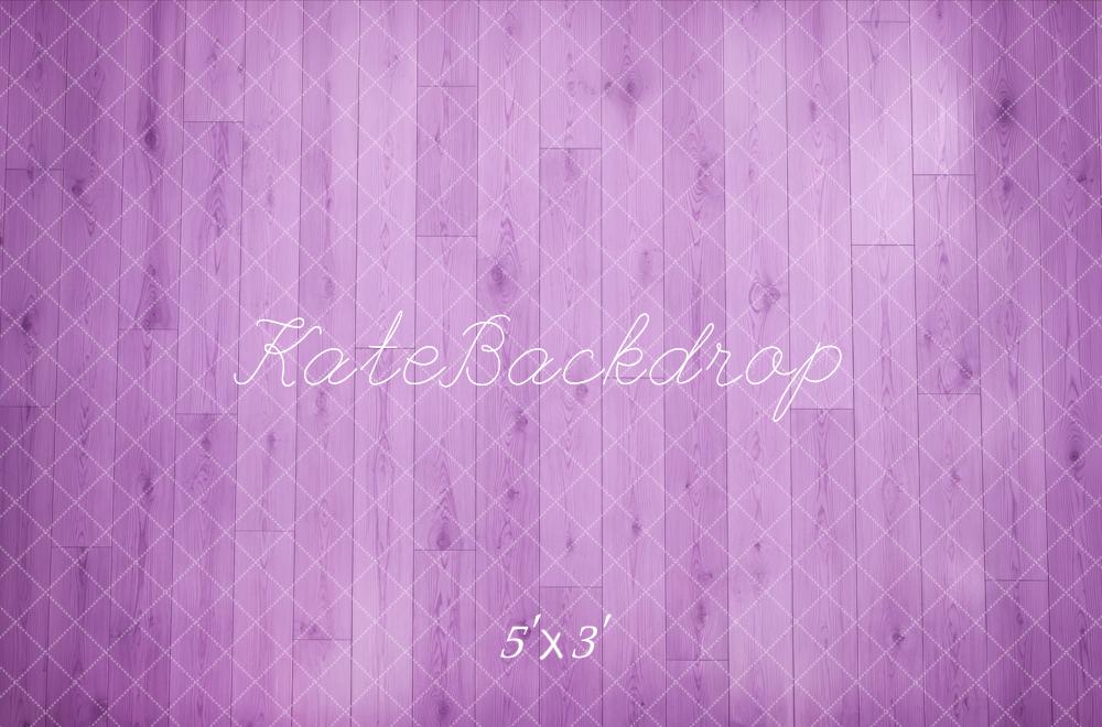Kate Purple Wood Floor Printed Backdrop Designed by Megan Leigh Photography