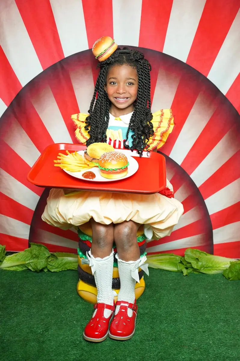 Fondo de circo abstracto sin costuras con círculos para fotografía