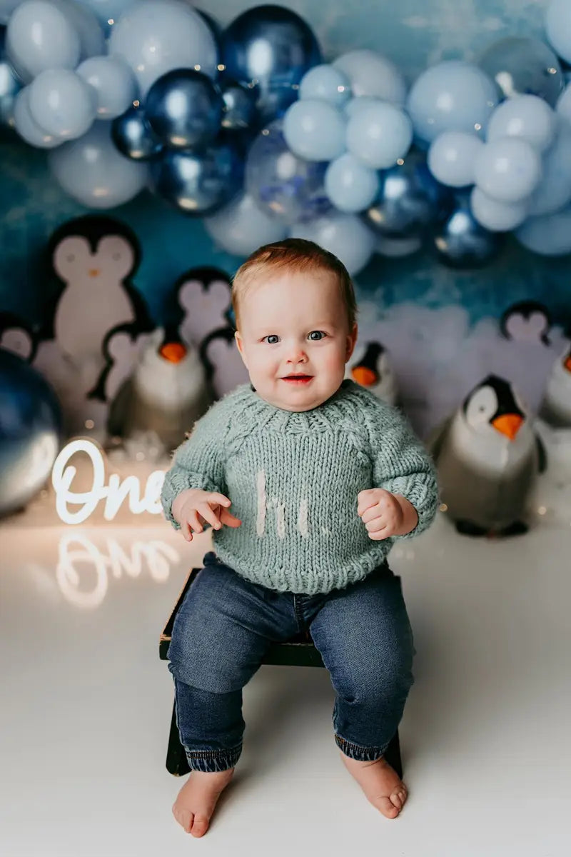 Kate Winter Penguins Backdrop Designed by Melissa King