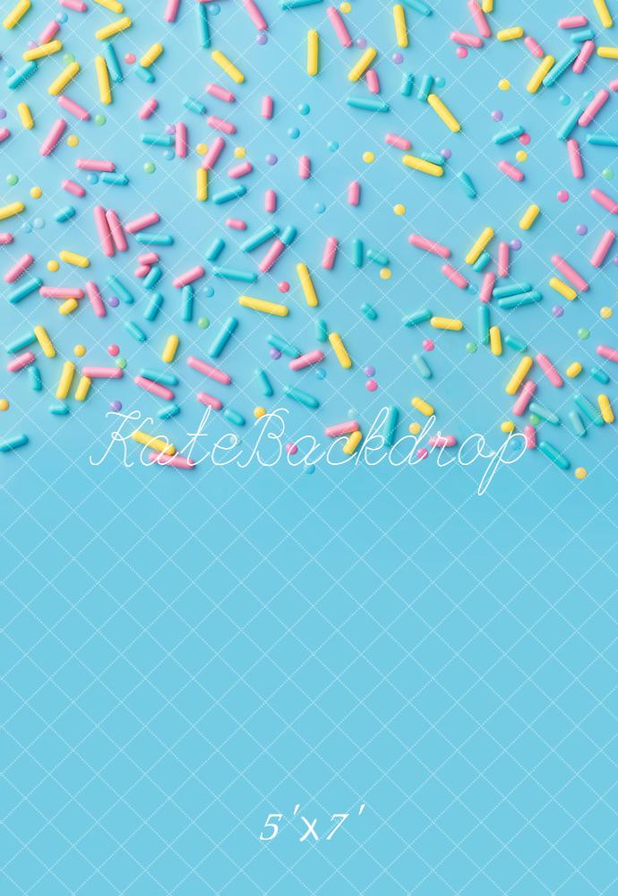 Kate Blue Pastel Sprinkles Backdrop Designed by Kate Image