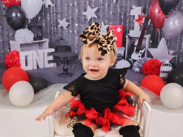 Kate rock star 1st birthday boy backdrop cake smash designed by studio gumot - Kate Backdrop