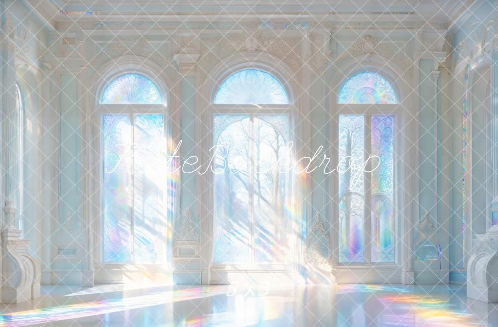 Kate Iridescent Castle Windows Light Rays Backdrop Designed by Chain Photography