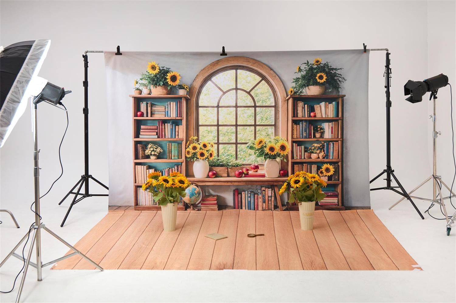 RTS Kate Back to School Classroom Arch Window Sunflower Photo Kit Photography Backdrops&Props Themed Bundle