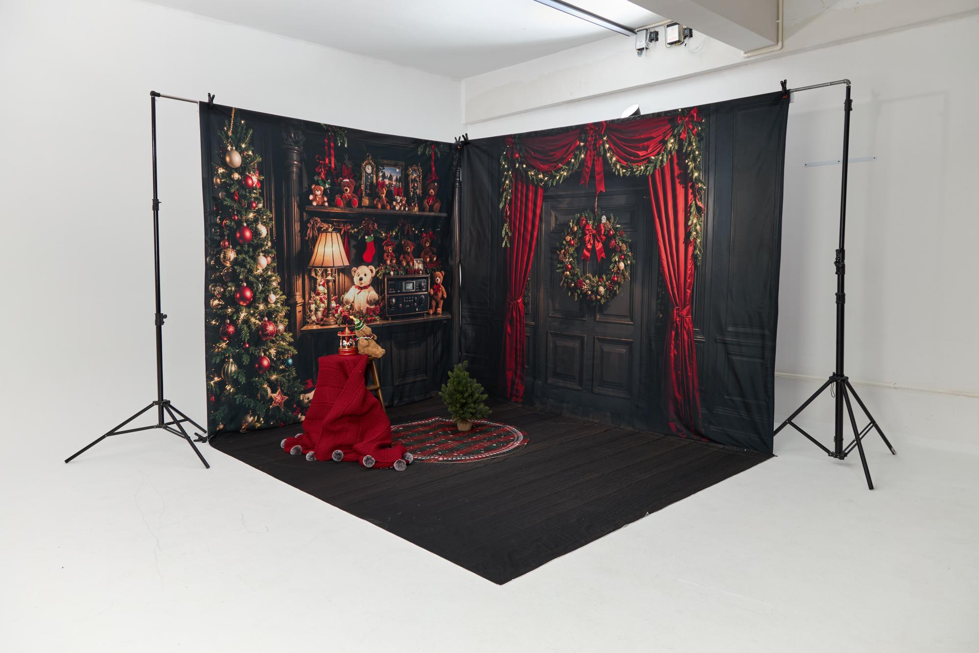 Kate Christmas Living Room Set Photo Kit Photography Backdrops&Props Themed Bundle