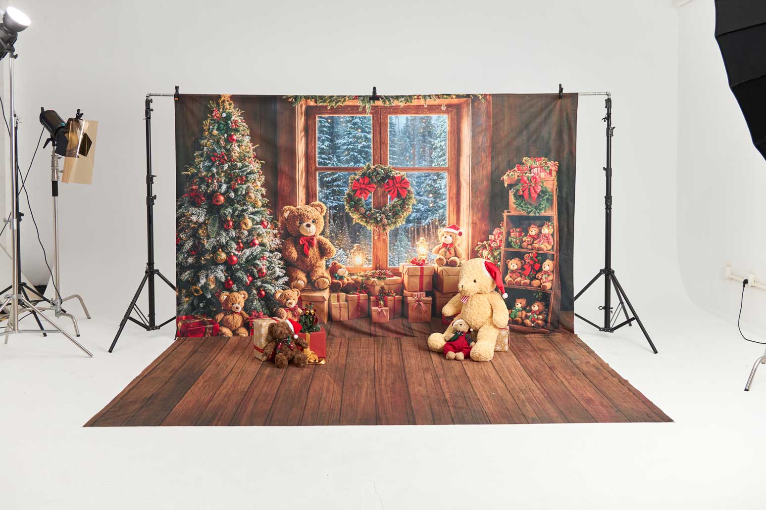 Kate Christmas Bedroom Bear Photo Kit Photography Backdrops&Props Themed Bundle