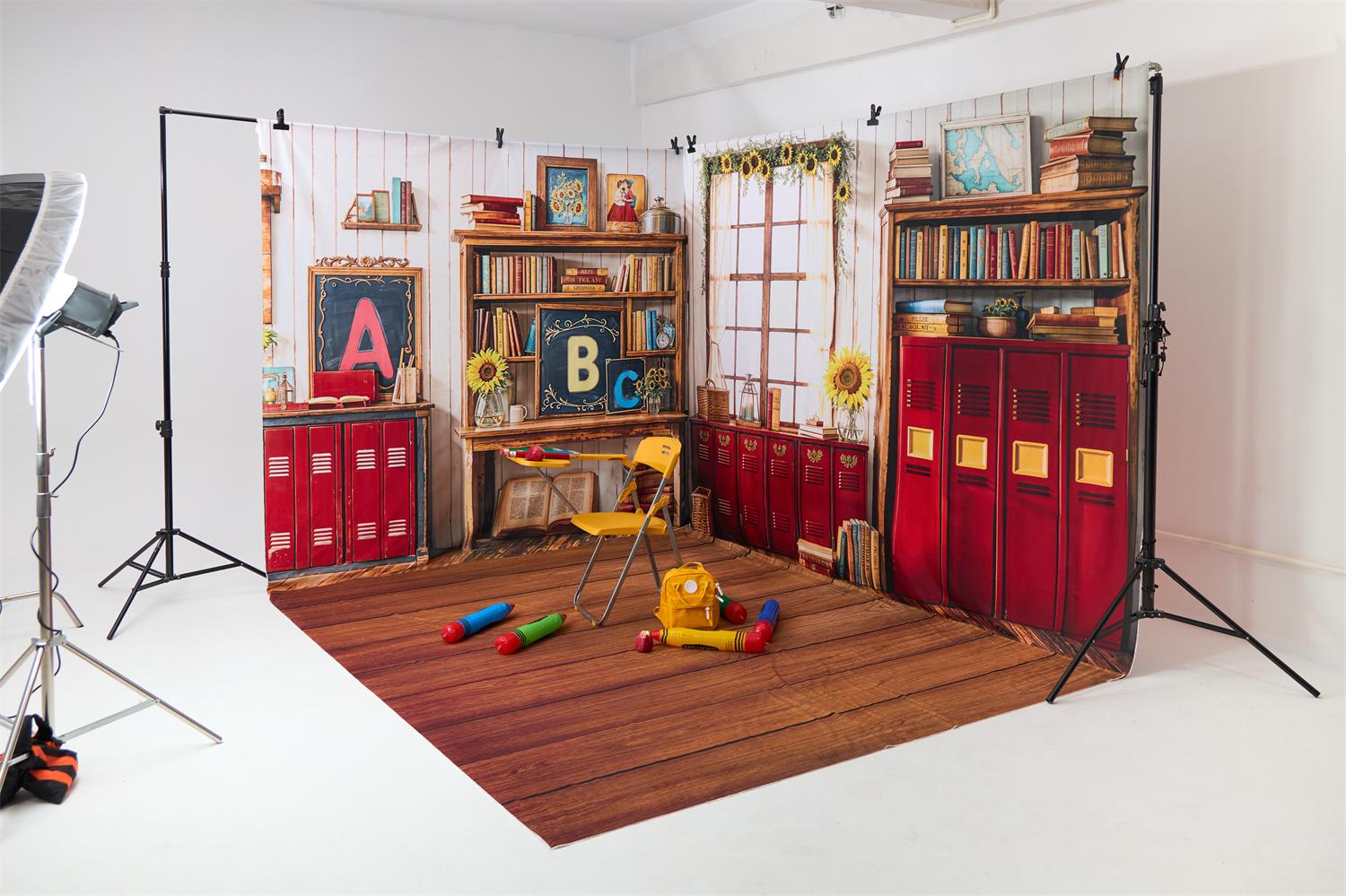 Kate Back To School Classroom Pencil Roomset Photo Kit Photography Backdrops&Props Themed Bundle