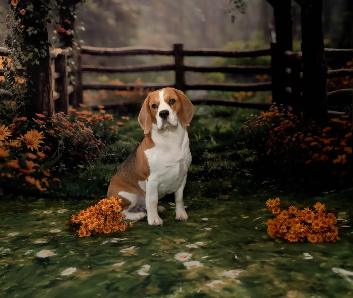 Valentine's Pink Candy House Foto Achtergrond Designed by Mini MakeBelieve