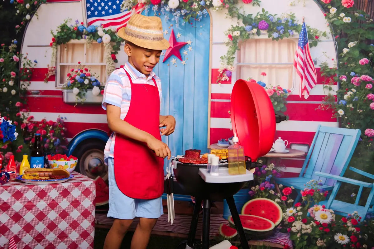 Día de la Independencia Camper Fondo de Sandía