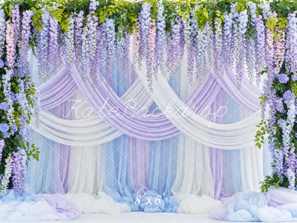 Kate Spring Flower Arch Cascading Wisteria Drapes Backdrop Designed by Patty Roberts