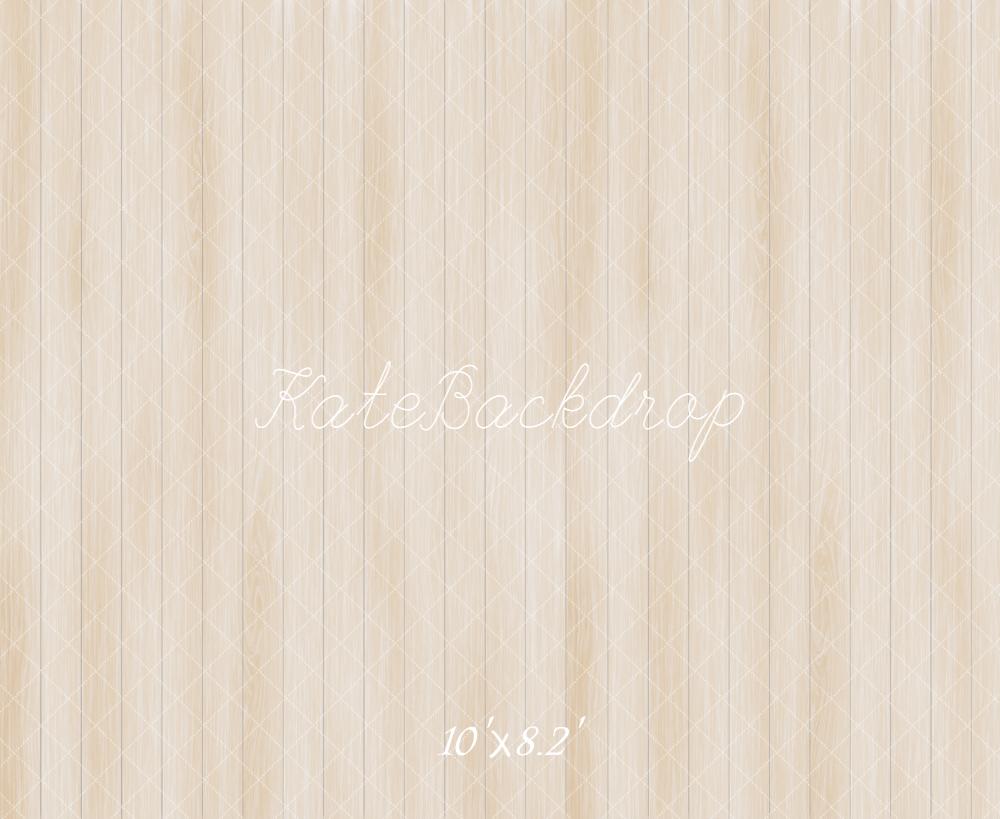 Kate Beige Wood Panel Floor Backdrop Designed by Emetselch