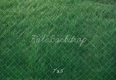 Kate Spring Dark Green Grass Field Floor Printed Backdrop Designed by Kate Image