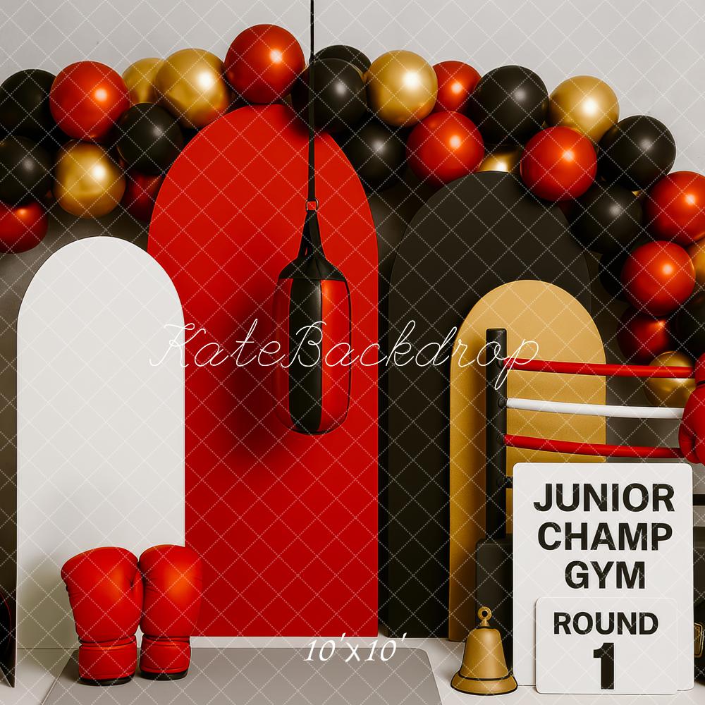 Kate Birthday Boxing Gym Junior Champ Backdrop Designed by Patty Roberts