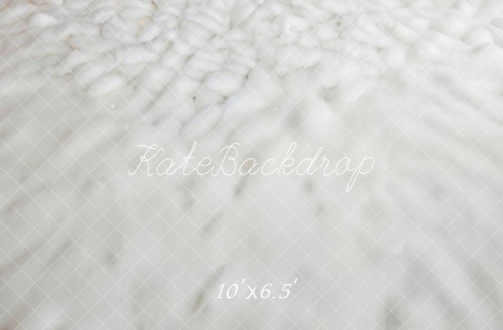 Kate White Snowy Texture Floor Backdrop Designed by Emetselch