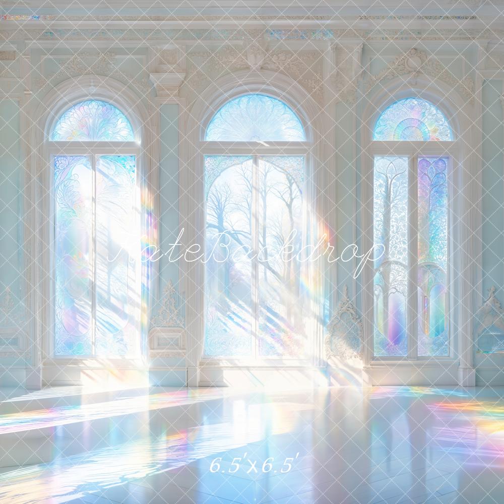 Kate Iridescent Castle Windows Light Rays Backdrop Designed by Chain Photography