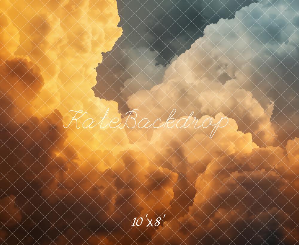 Kate Cloudy Sky Gradient Abstract Backdrop Designed by Emetselch