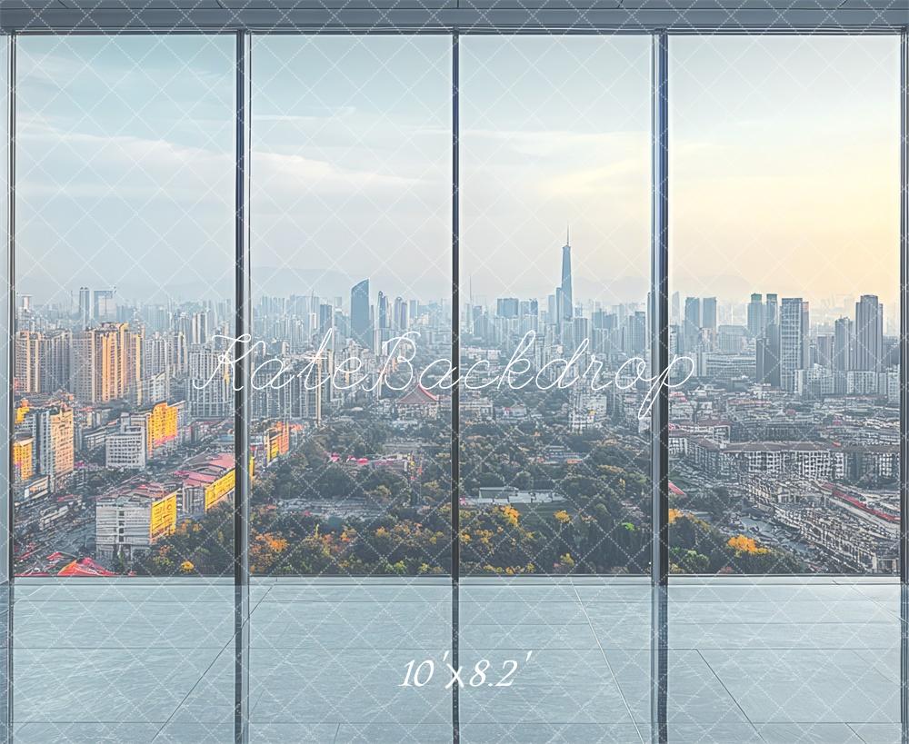 Sfondo Finestra Skyline Business City progettato da Mini MakeBelieve