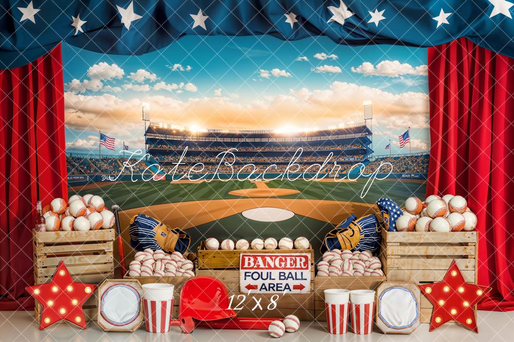 Giorno dell'Indipendenza Baseball Stadium Sports Backdrop Designed by Emetselch