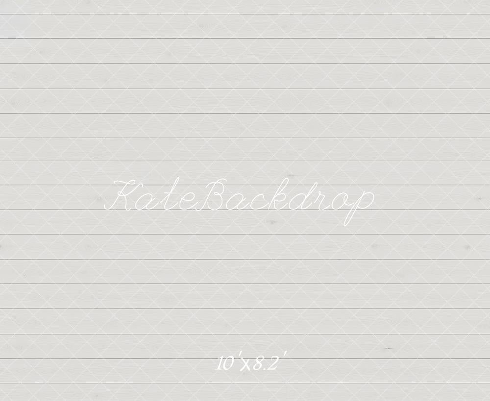 Kate Gray Diamond Lattice Wood Planks Printed Backdrop Designed by Kate Image