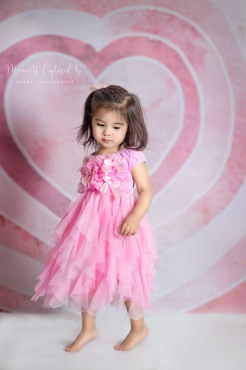 Kate Valentine's Watercolor Backdrop Heart Pattern Designed by Mandy Ringe Photography