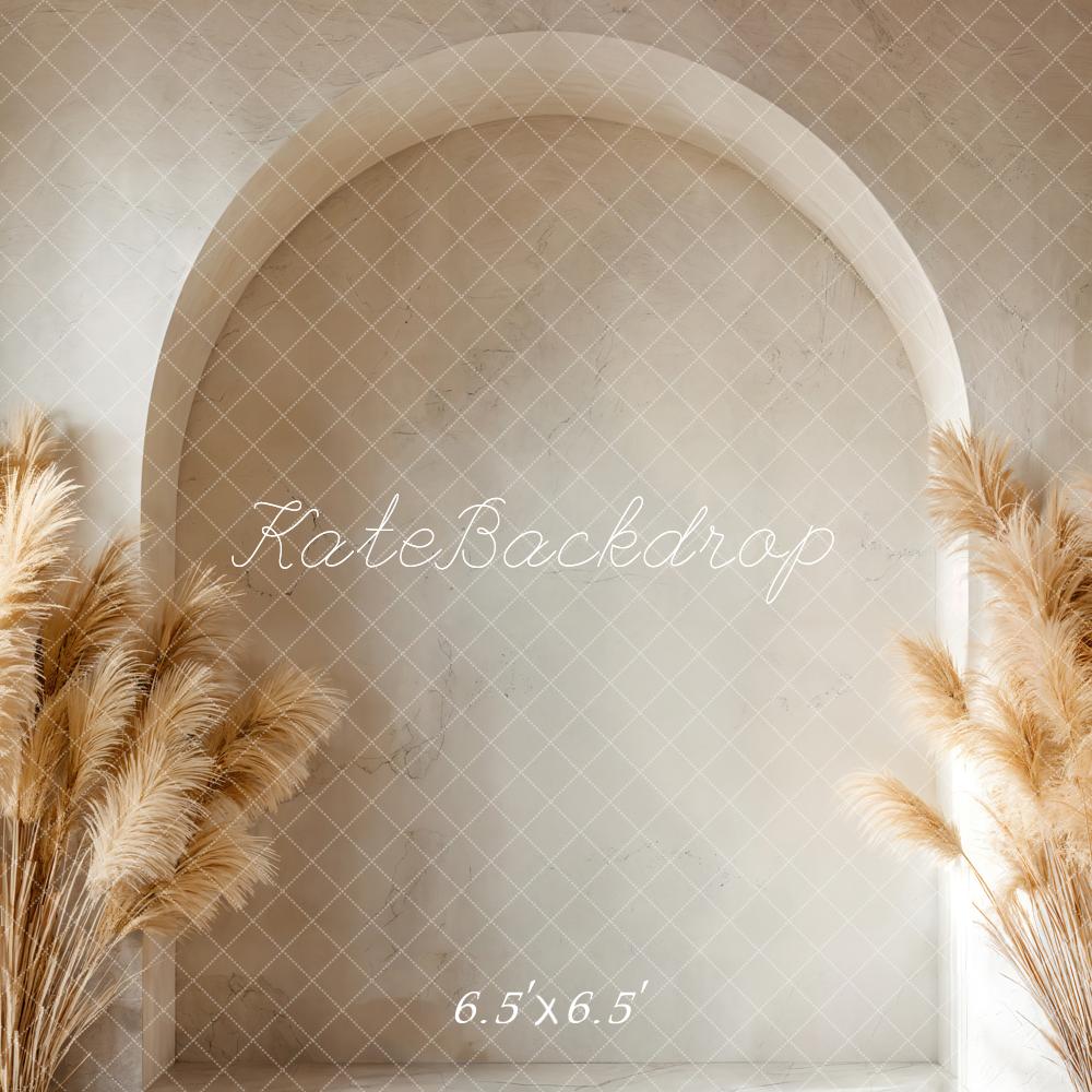 Kate Boho Pampas Grass Arch Backdrop Designed by Emetselch