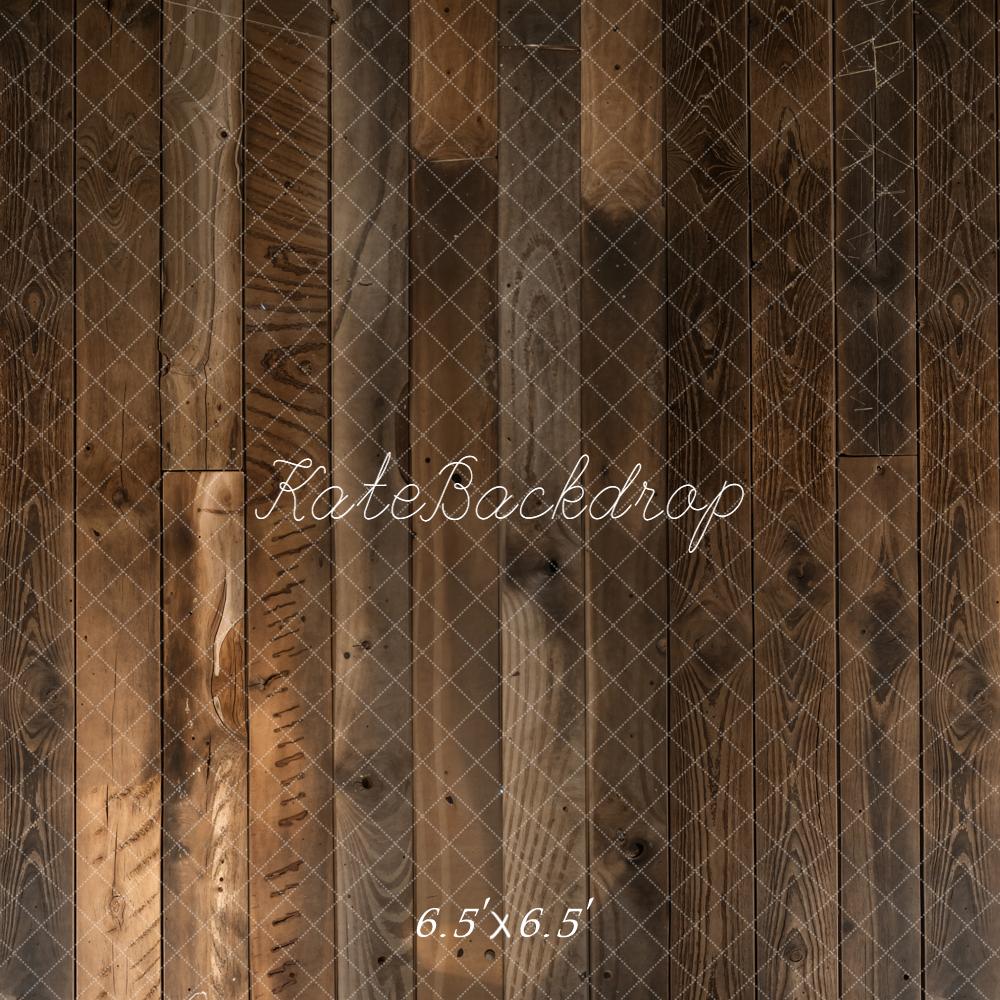 Kate Brown Wood Plank Floor Backdrop Designed by Kate Image