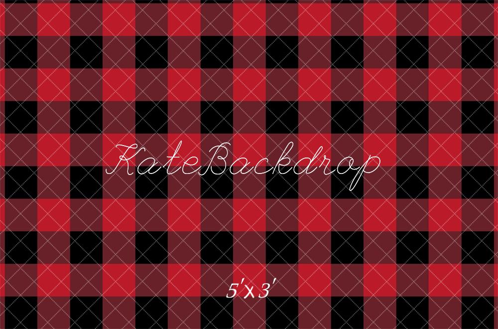 Fondo de Patrón de Cuadros Rojos Diseñado por Mandy Ringe Photography