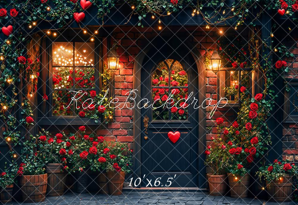 Romantische Rozen Tuin Foto Achtergrond Designed by Emetselch