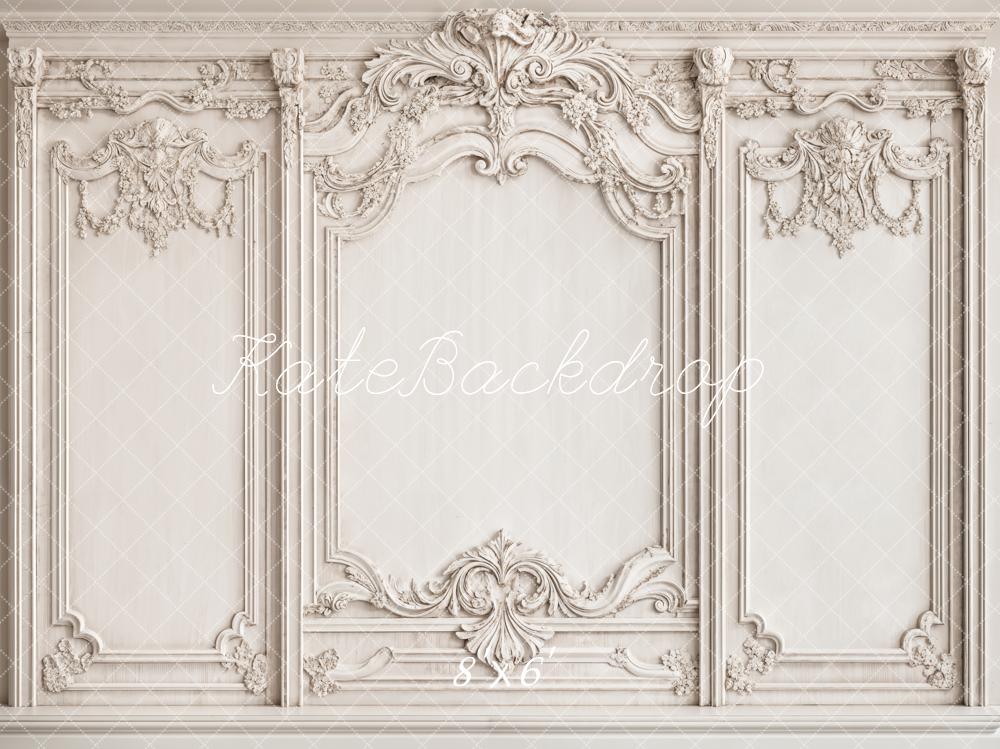 Fondo de Pared Elegante Blanco Vintage Diseñado por Emetselch