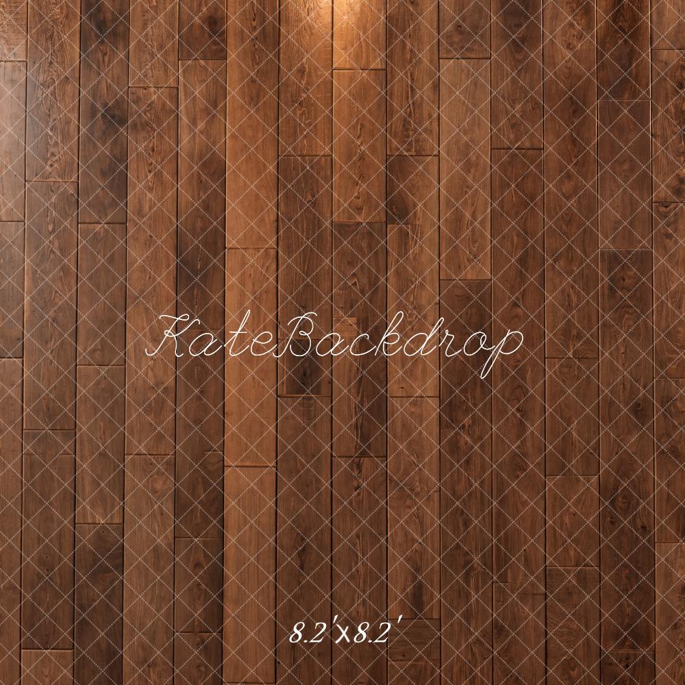 Kate Brown Rustic Wood Wall Diamond Pattern Printed Backdrop Designed by Kate Image