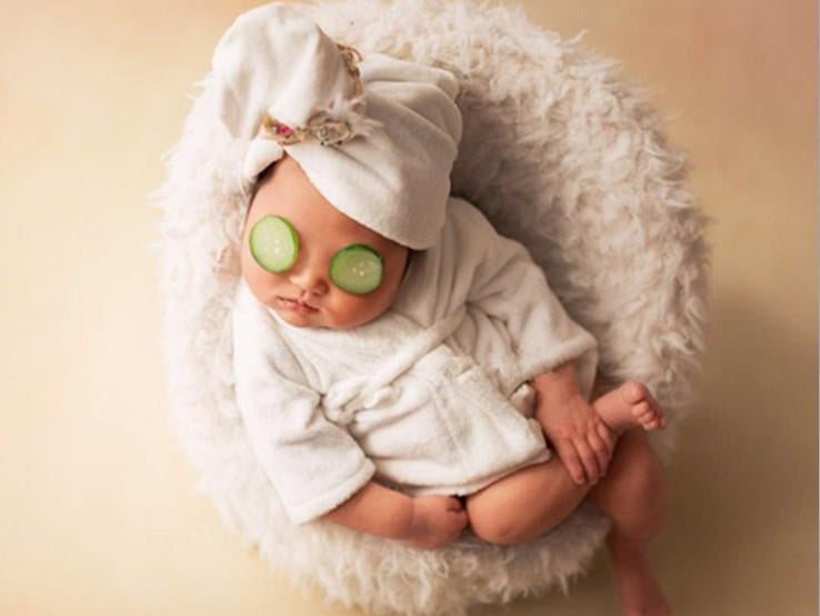 White Newborn Mini Sofa+Baby Outfit Bathrobe Newborn Photo Props - Kate Backdrop