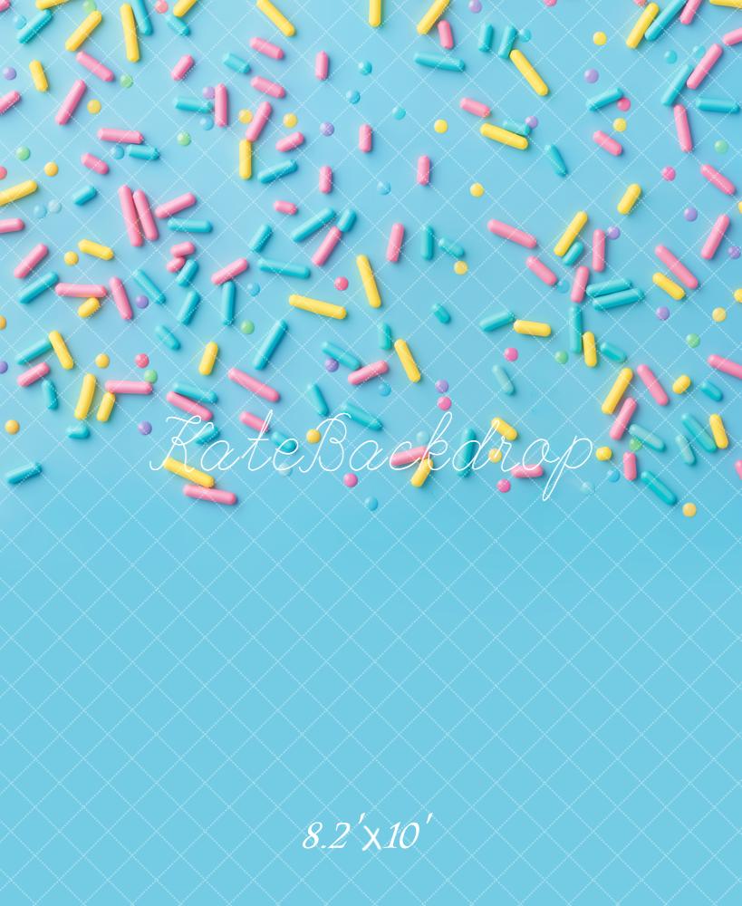 Kate Blue Pastel Sprinkles Backdrop Designed by Kate Image