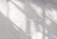 Kate White Textured Wall Light Shadows Printed Backdrop Designed by Emetselch