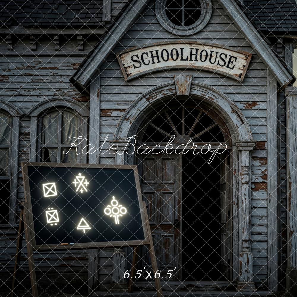 Kate Halloween Haunted Shadows Schoolhouse Blackboard Backdrop Designed by Patty Roberts
