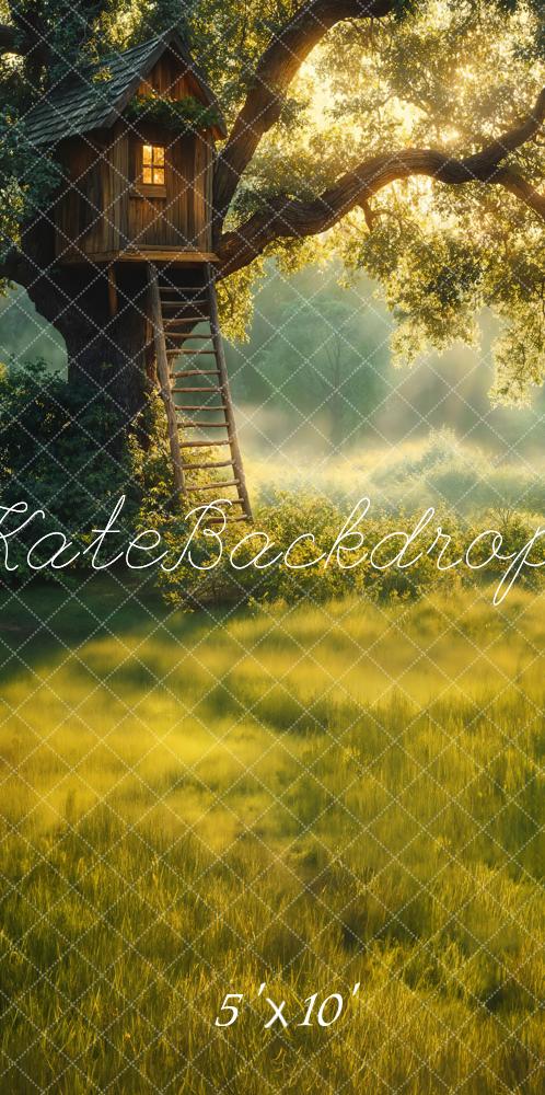 Kate Sweep Fairy Tale Treehouse Sunlit Forest Backdrop Designed by Emetselch