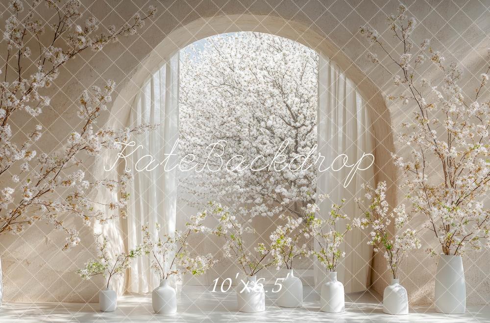 Kate Spring Cherry Blossom Arch Backdrop Designed by Mini MakeBelieve