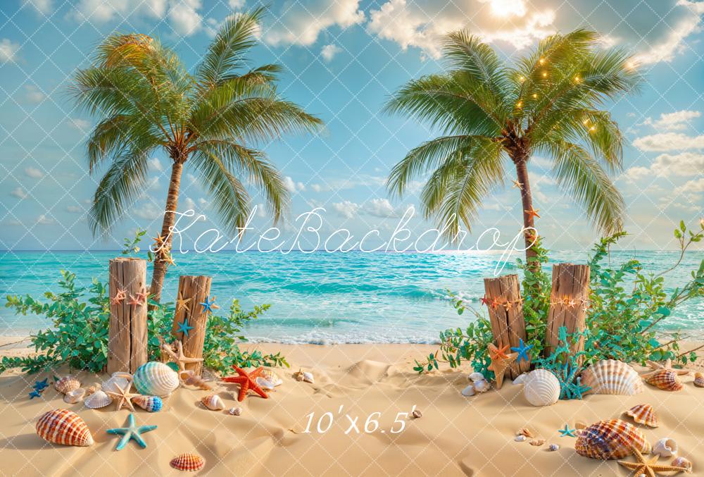 Fondo de Estrella de Mar Tropical Veraniego Diseñado por Emetselch