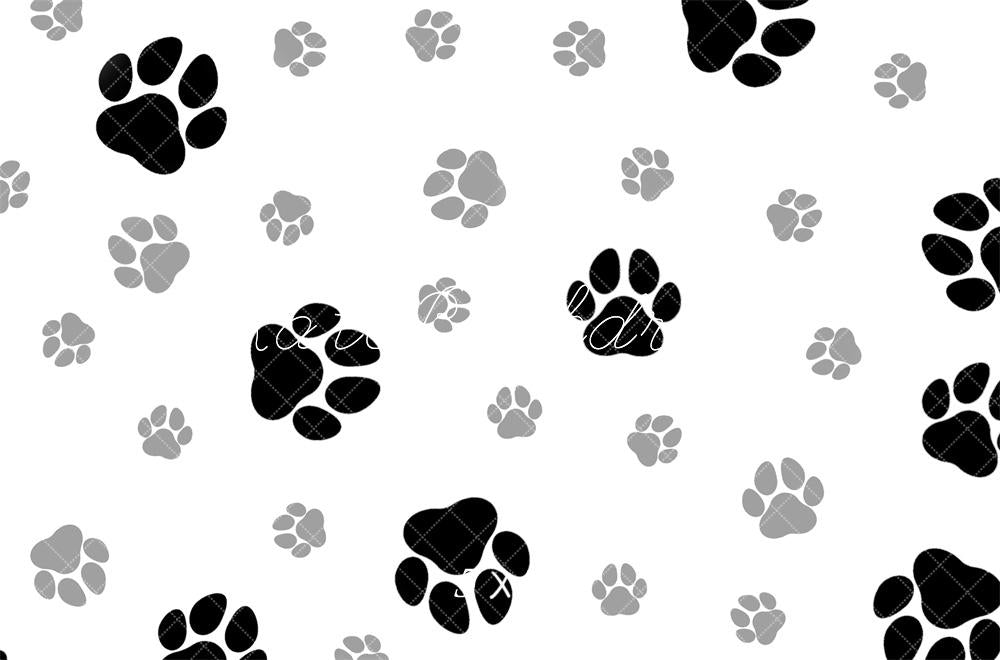 Witte Zwarte Pootafdruk Foto Achtergrond Designed by Mandy Ringe Photography