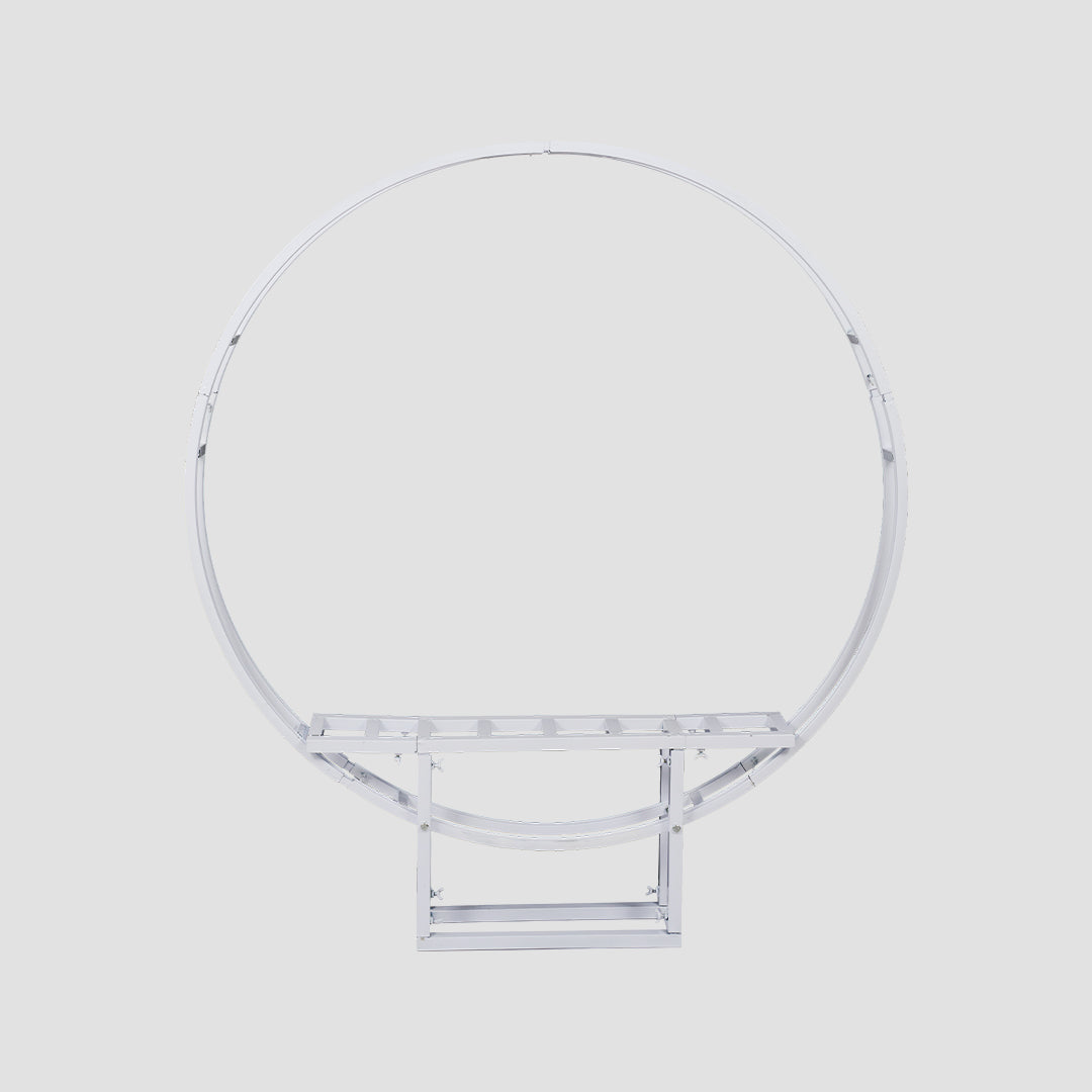 Kate Spring Arch Artificial Flower Wall with Round Stand Prop for Photography(US ONLY)