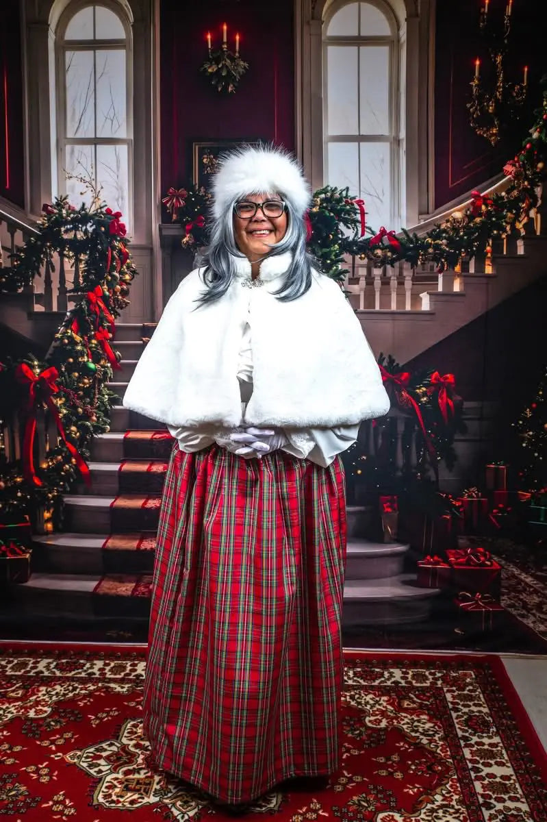 Albero di Natale Rosso Retro Sfondo Scala Grande Designed by Emetselch