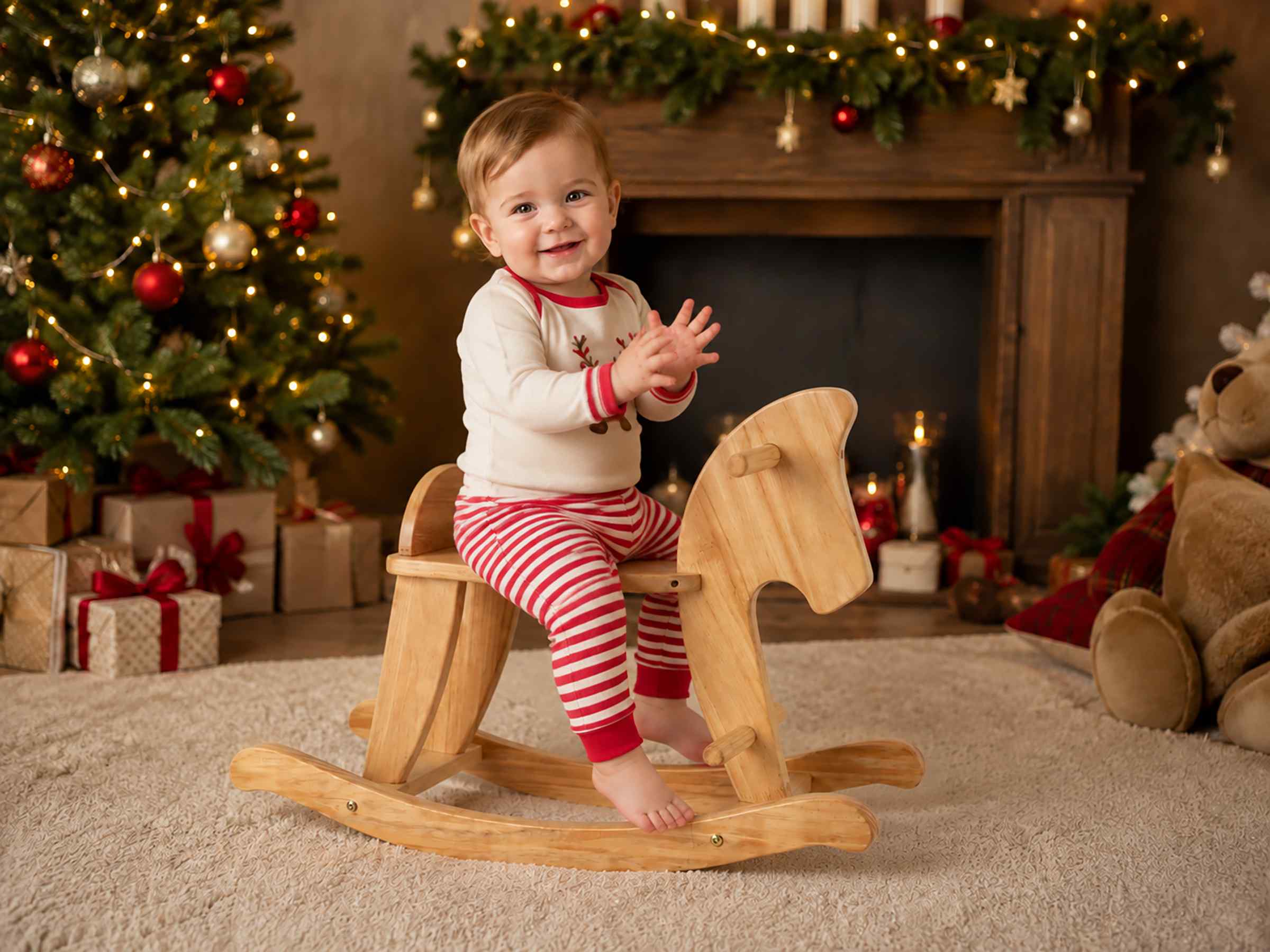Mecedora de Caballo de Madera