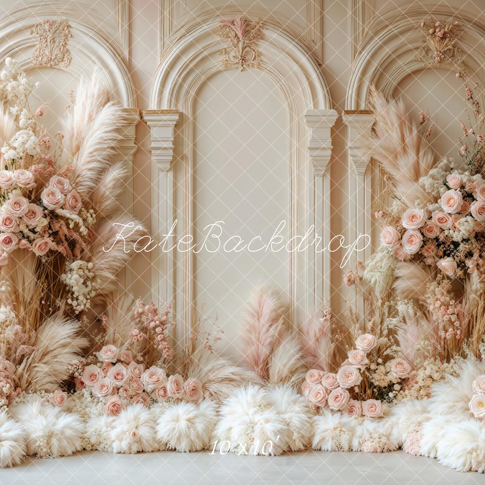 Kate Boho Floral Arch Wedding Retro Backdrop Designed by Emetselch