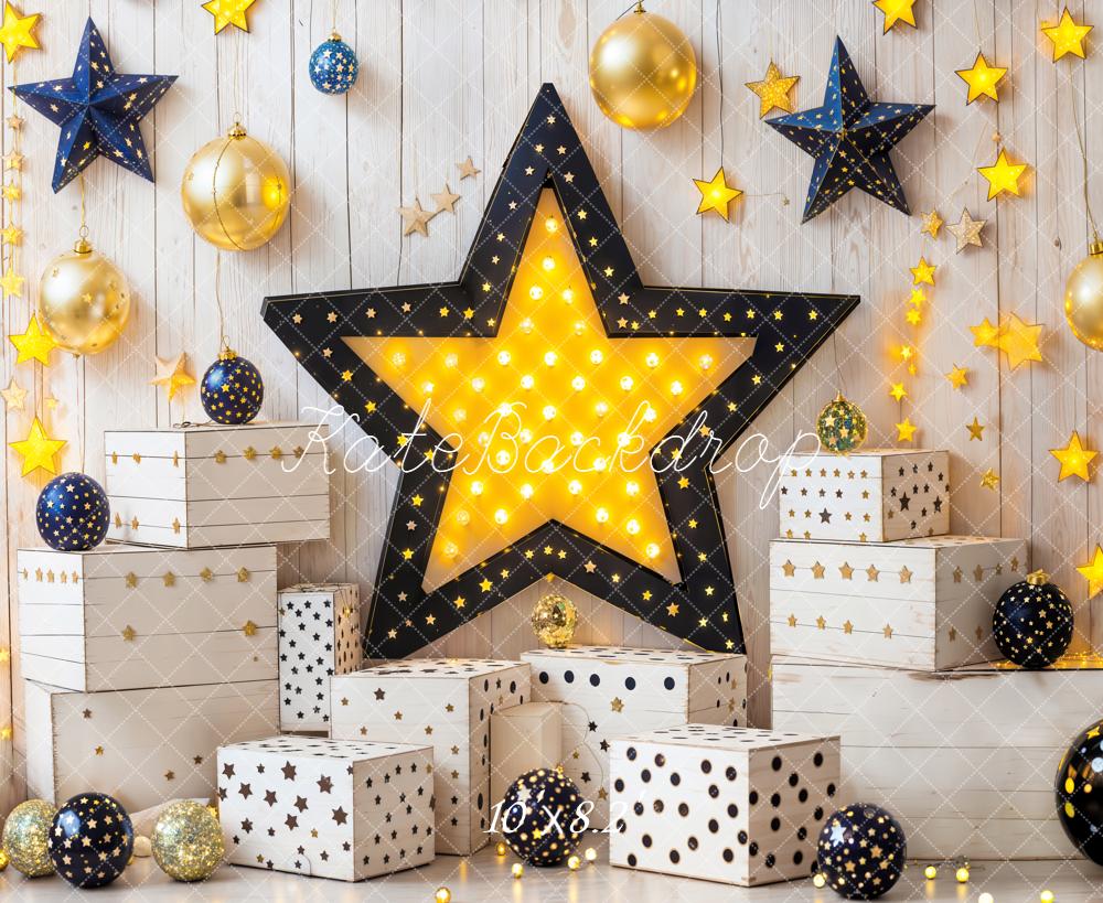 Kate Birthday Starry Night Gift Box Backdrop Designed by Emetselch