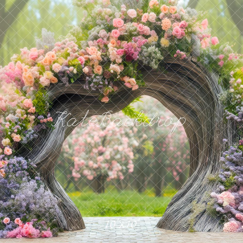 Kate Outdoor Tree Flower Arch Garden Backdrop Designed by Mini MakeBelieve