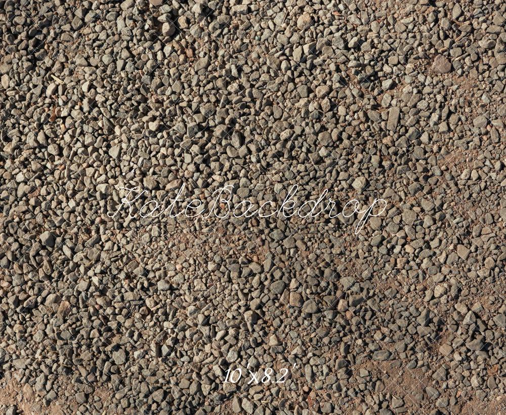 Kate Gravel Ground Texture Rock Road Floor Backdrop Designed by Mini MakeBelieve