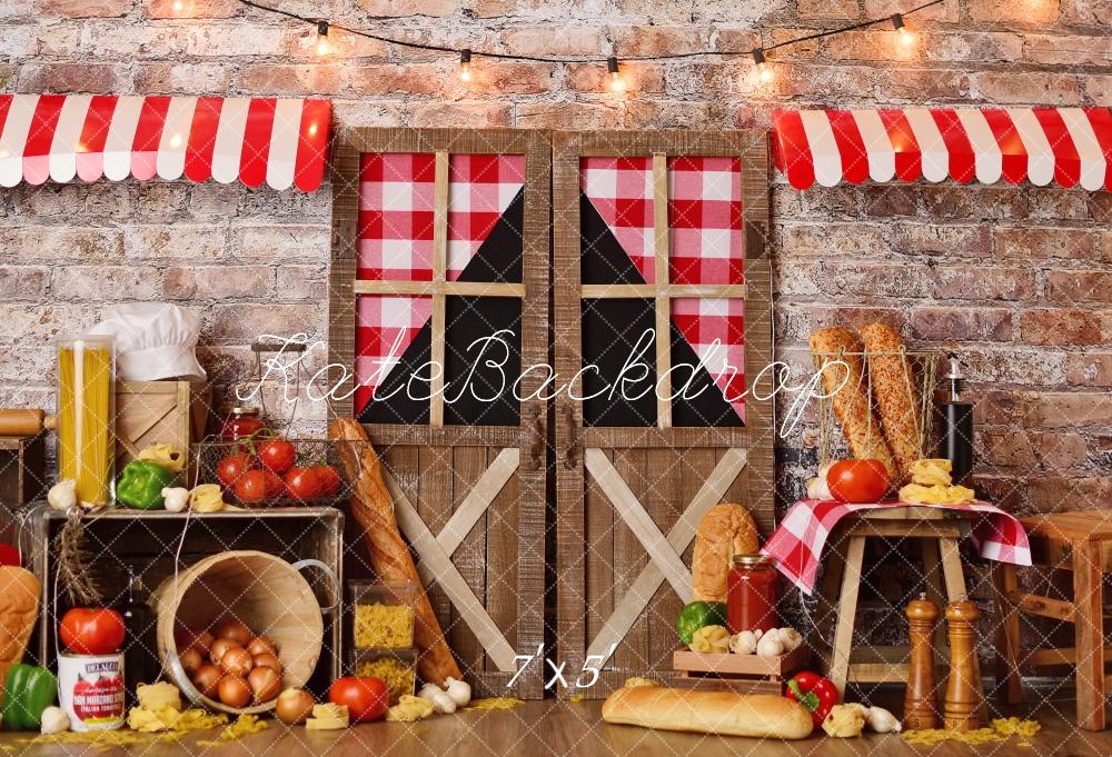 Cake Smash de Pasta Italiana de Cumpleaños Rustic Backdrop Designed by Mandy Ringe Photography